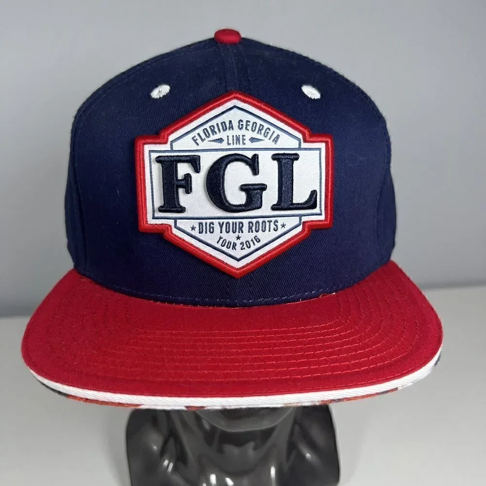 2016 FLORIDA GEORGIA LINE DIG YOUR ROOTS Trucker Snap Back Concert TOUR FGL